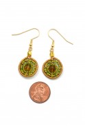 Round Bead & Wire Earrings